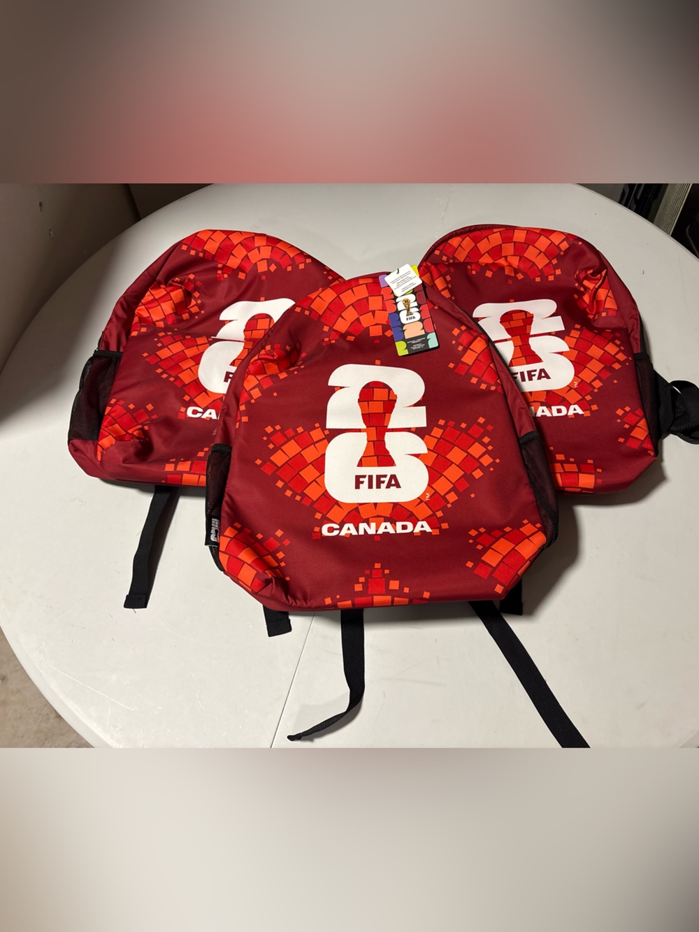 FIFA World Cup Team Canada Backpacks - New with Tags - Licensed Authentic Merch